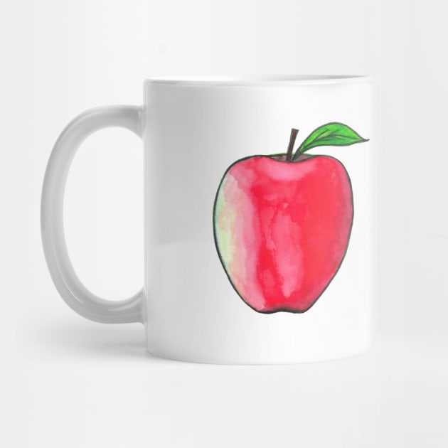 Apple Print by Maddybennettart